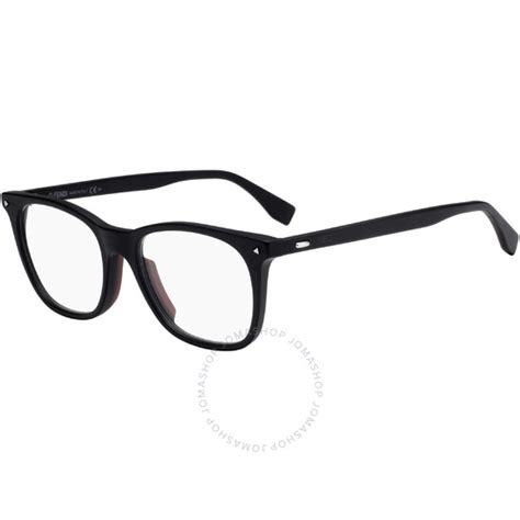 Fendi Men's Black Square Eyeglass Frames FF M0004 0003 53